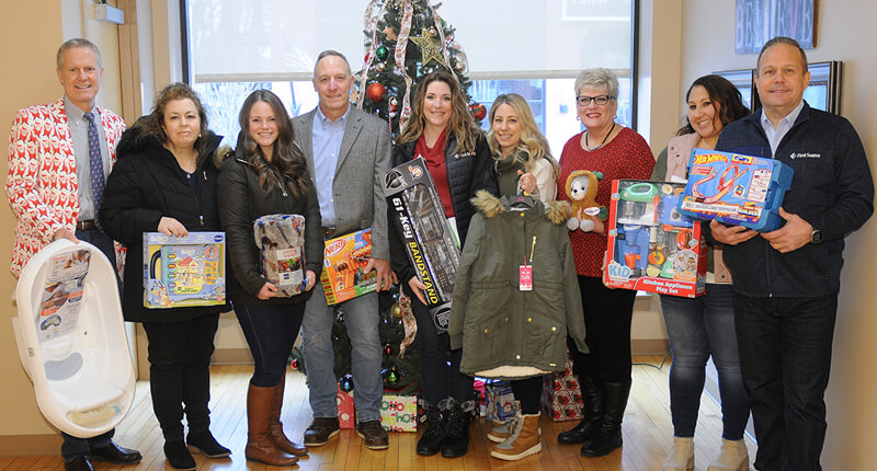 ICAN Adopt a Family program gift delivery